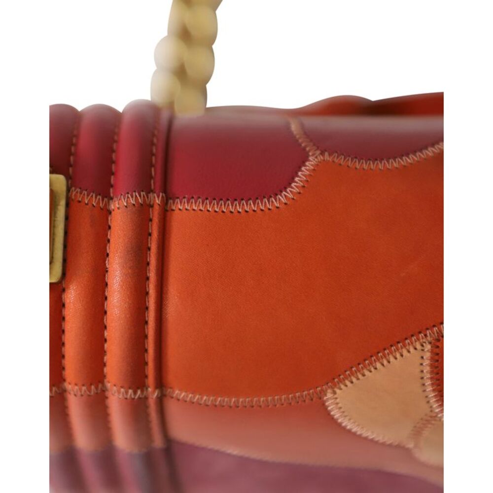Chanel Limited Edition Patchwork Camelia Boy Bag in Multicolor Lambskin Leather - Picture 4 of 12